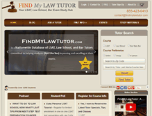 Tablet Screenshot of findmylawtutor.com
